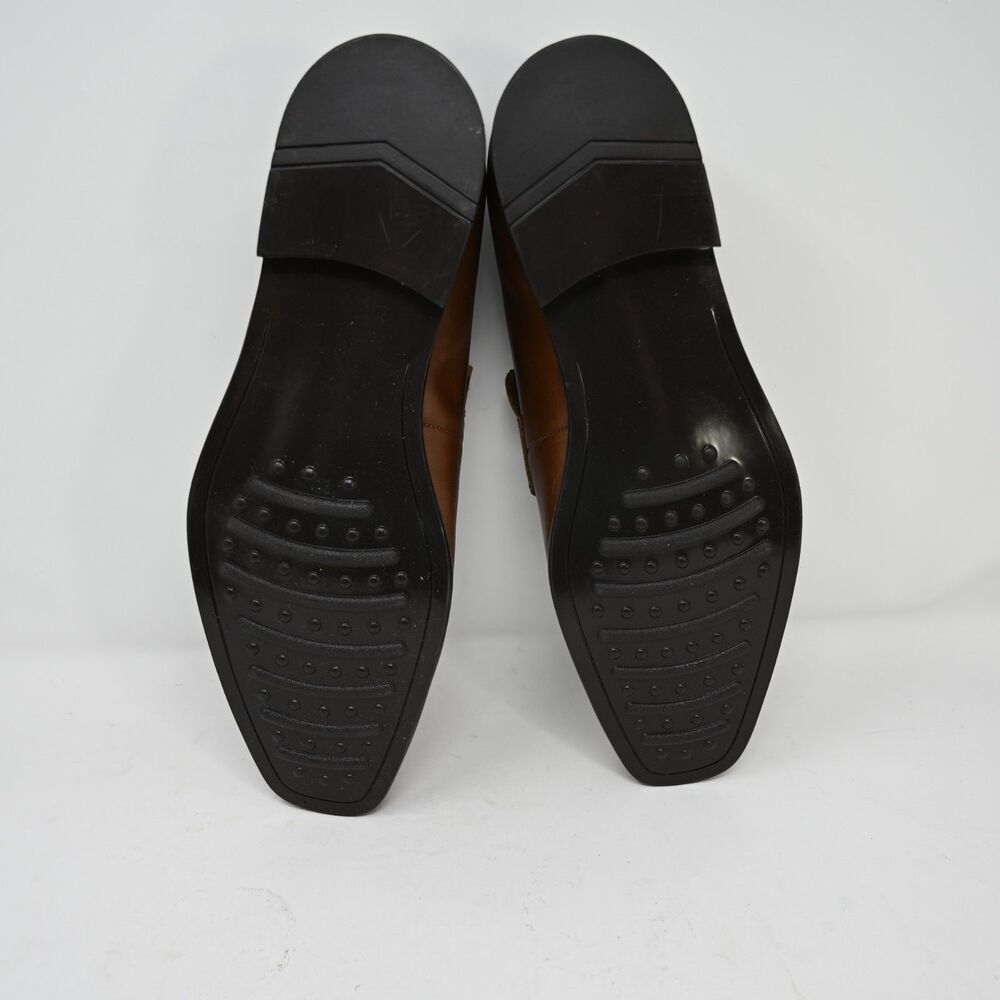 Aston Grey Hastings Whiskey Leather Penny Loafers Men’s Size 13 - Picture 5 of 8